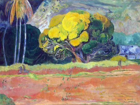 At the Foot of the Mountain by Paul Gauguin - Hand-Painted Oil Painting on Canvas Online Sale