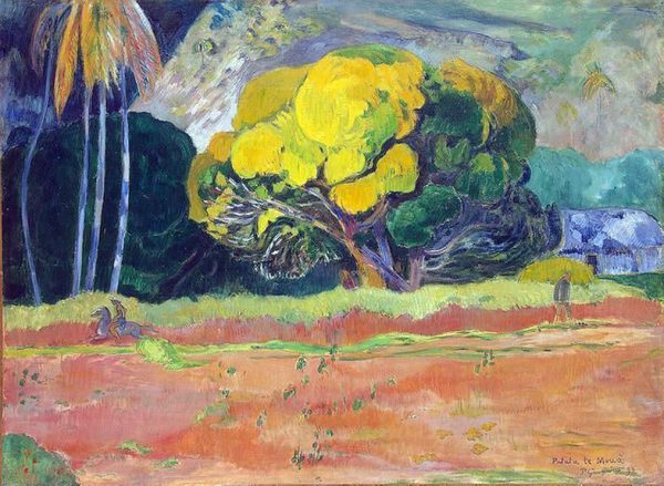 At the Foot of the Mountain by Paul Gauguin - Hand-Painted Oil Painting on Canvas Online Sale