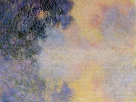 Arm of the Seine near Giverny in the Fog by Claude Oscar Monet - Hand-Painted Oil Painting on Canvas Sale