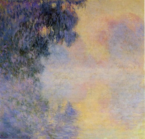 Arm of the Seine near Giverny in the Fog by Claude Oscar Monet - Hand-Painted Oil Painting on Canvas Sale