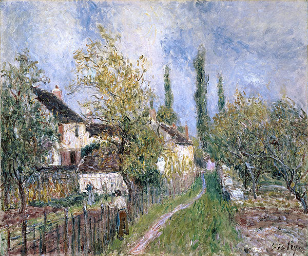 A Path at Les Sablons by Alfred Sisley - Hand-Painted Oil Painting on Canvas Hot on Sale