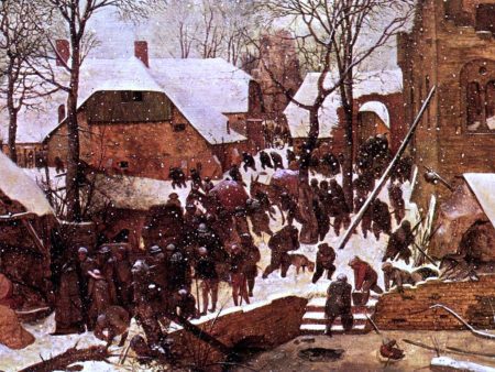 Adoration of the Kings in the Snow by The Elder Pieter Bruegel - Hand-Painted Oil Painting on Canvas Discount