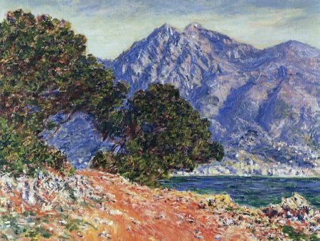 Cap Martin by Claude Oscar Monet - Hand-Painted Oil Painting on Canvas For Sale