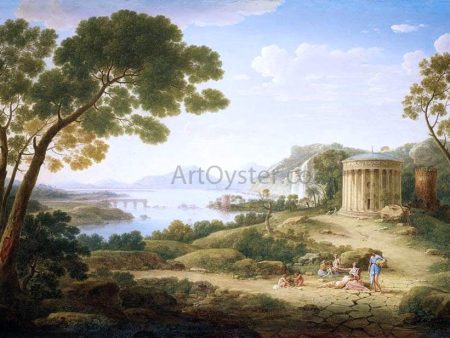 Classical Landscape by Hendrik Frans Van Lint - Hand-Painted Oil Painting on Canvas Discount