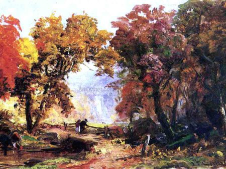 Autumn Landscape by Abbott Handerson Thayer - Hand-Painted Oil Painting on Canvas Sale