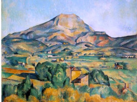 A Mont Sainte-Victoire (Barnes) Scene by Paul Cezanne - Hand-Painted Oil Painting on Canvas Sale