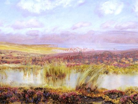 A View Of Whitby From The Moors by John Brett - Hand-Painted Oil Painting on Canvas Fashion