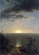 Moonrise on the Coast by John W Casilear - Hand-Painted Oil Painting on Canvas Cheap