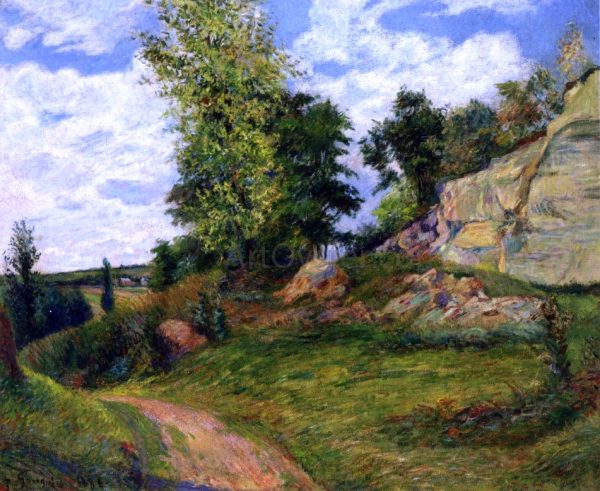 Chou Quarries at Pontoise - I by Paul Gauguin - Hand-Painted Oil Painting on Canvas For Cheap