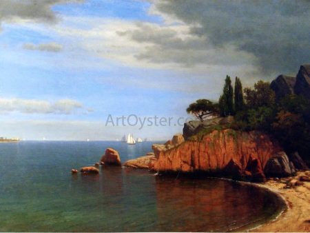 Inside Eastern Point, Gloucester Bay, Massachusetts by James Renwick Brevoort - Hand-Painted Oil Painting on Canvas Online Hot Sale