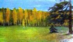 Autumn Landscape by Isaac Ilich Levitan - Hand-Painted Oil Painting on Canvas Online now