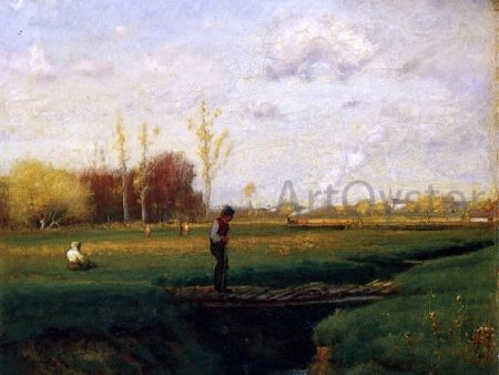 A Short Cut, Watchung Station, N.J. by George Inness - Hand-Painted Oil Painting on Canvas Supply