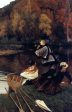 Autumn on the Thames (also known as Nuneham Courtney) by James Tissot - Hand-Painted Oil Painting on Canvas Online Sale