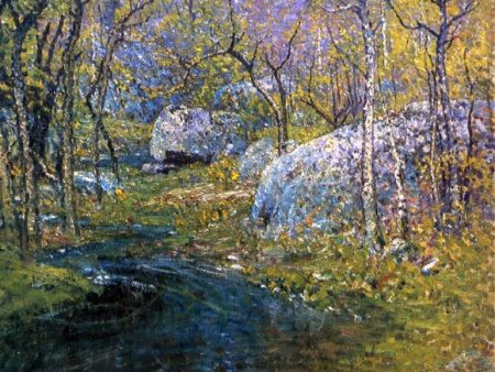 A Spring Brook by John Joseph Enneking - Hand-Painted Oil Painting on Canvas Online Hot Sale