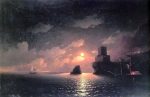 A Lunar Night by Ivan Constantinovich Aivazovsky - Hand-Painted Oil Painting on Canvas Cheap