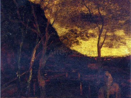 At the Ford by Albert Pinkham Ryder - Hand-Painted Oil Painting on Canvas Hot on Sale