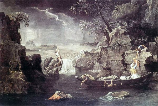 Winter by Nicolas Poussin - Hand-Painted Oil Painting on Canvas on Sale