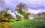 Apple Blossom Time by Jasper Francis Cropsey - Hand-Painted Oil Painting on Canvas Online Sale