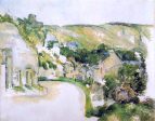 A Turn on the Road at Roche-Ruyon by Paul Cezanne - Hand-Painted Oil Painting on Canvas Online