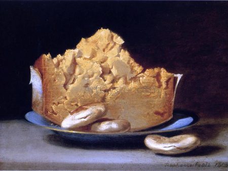 Cheese and Three Crackers by Raphaelle Peale - Hand-Painted Oil Painting on Canvas on Sale