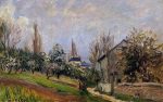 Near Moret by Alfred Sisley - Hand-Painted Oil Painting on Canvas Sale