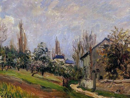 Near Moret by Alfred Sisley - Hand-Painted Oil Painting on Canvas Sale