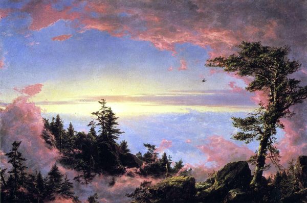 Above the Clouds at Sunrise by Frederic Edwin Church - Hand-Painted Oil Painting on Canvas Fashion