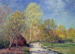 A May Morning in Moret by Alfred Sisley - Hand-Painted Oil Painting on Canvas Online Sale