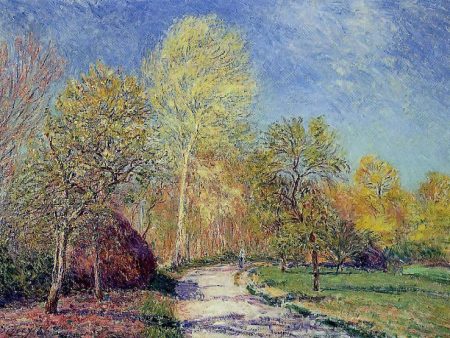 A May Morning in Moret by Alfred Sisley - Hand-Painted Oil Painting on Canvas Online Sale