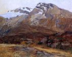 Coming Down from Mont Blanc (also known as Hubshorn Mountain, Simplon Pass) by John Singer Sargent - Hand-Painted Oil Painting on Canvas For Sale