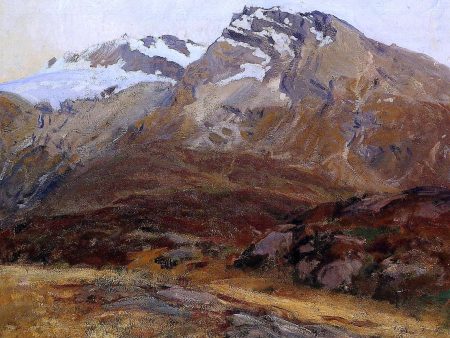 Coming Down from Mont Blanc (also known as Hubshorn Mountain, Simplon Pass) by John Singer Sargent - Hand-Painted Oil Painting on Canvas For Sale