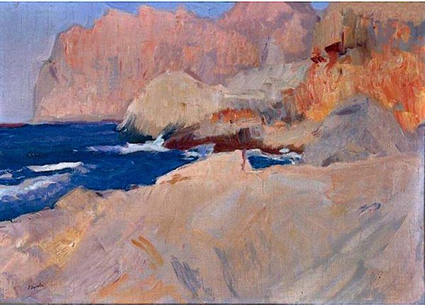 Calle de St Vicente, Mallorca by Joaquin Sorolla Y Bastida - Hand-Painted Oil Painting on Canvas Online Sale