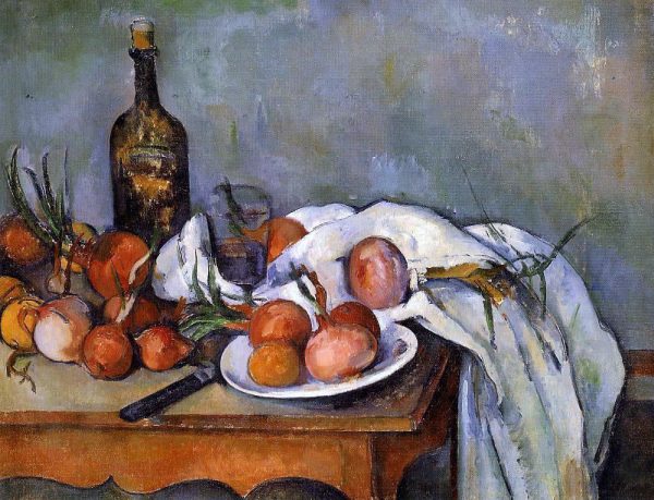 A Still Life with Red Onions by Paul Cezanne - Hand-Painted Oil Painting on Canvas Online Hot Sale