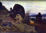 Barge Haulers by Campfire by Ilia Efimovich Repin - Hand-Painted Oil Painting on Canvas Online