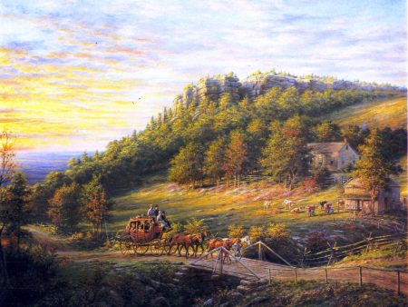 Bear Hill by Edward Lamson Henry - Hand-Painted Oil Painting on Canvas Online Sale