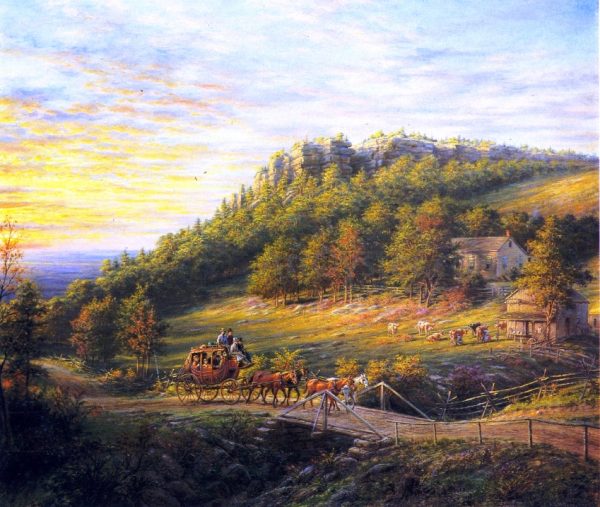 Bear Hill by Edward Lamson Henry - Hand-Painted Oil Painting on Canvas Online Sale