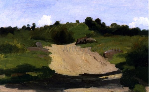 An Ascending Path by Jean-Baptiste-Camille Corot - Hand-Painted Oil Painting on Canvas Online now