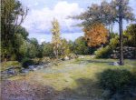 Autumn Days by Julian Alden Weir - Hand-Painted Oil Painting on Canvas For Sale