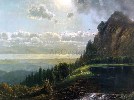 Catskill Landscape by Edmund Darch Lewis - Hand-Painted Oil Painting on Canvas For Cheap