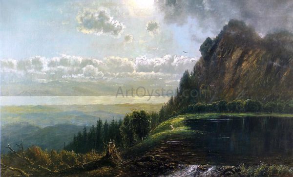 Catskill Landscape by Edmund Darch Lewis - Hand-Painted Oil Painting on Canvas For Cheap