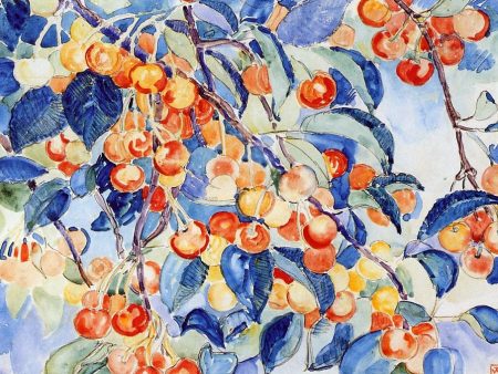 Cherries by Theo Van Rysselberghe - Hand-Painted Oil Painting on Canvas Online now