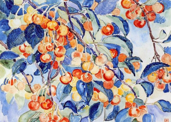 Cherries by Theo Van Rysselberghe - Hand-Painted Oil Painting on Canvas Online now