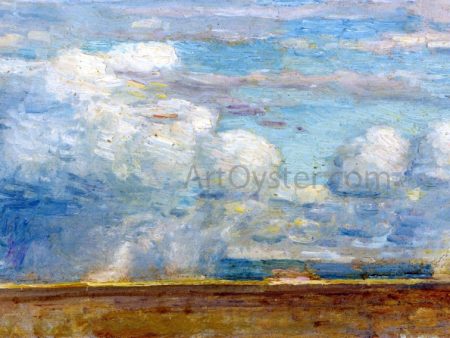 Clouds (also known as Rain Clouds over Oregon Desert) by Frederick Childe Hassam - Hand-Painted Oil Painting on Canvas on Sale