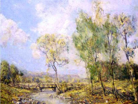 Country Landscape by Guy Orlando Rose - Hand-Painted Oil Painting on Canvas For Cheap