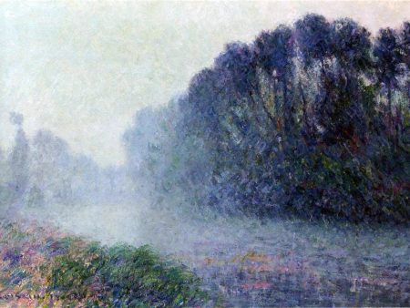 By the Eure River - Mist Effect by Gustave Loiseau - Hand-Painted Oil Painting on Canvas Discount