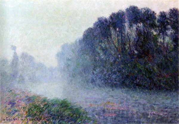 By the Eure River - Mist Effect by Gustave Loiseau - Hand-Painted Oil Painting on Canvas Discount