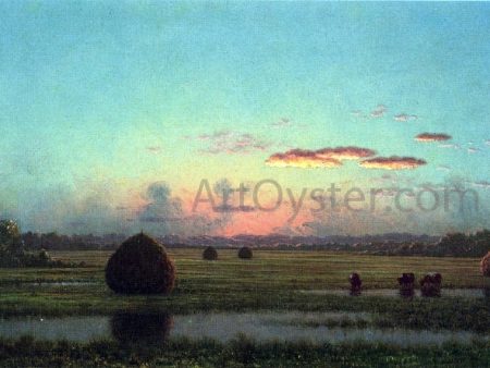 Peace at Sunset by Martin Johnson Heade - Hand-Painted Oil Painting on Canvas Hot on Sale