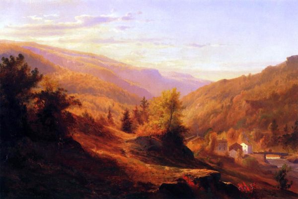 Catskill Cove by Johann Hermann Carmiencke - Hand-Painted Oil Painting on Canvas Online