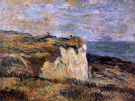 Cliff near Dieppe by Paul Gauguin - Hand-Painted Oil Painting on Canvas on Sale