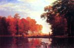 Autumn Woods by Albert Bierstadt - Hand-Painted Oil Painting on Canvas Online